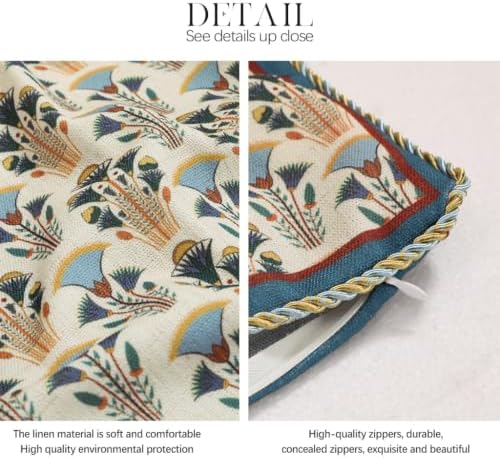 patdrea Designer French Vintage Linen Throw Pillow Cover - Image 5