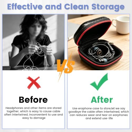 in Ear Monitor Case, Portable Earbud Hard Case, Waterproof Earphone Storage Box - Image 3