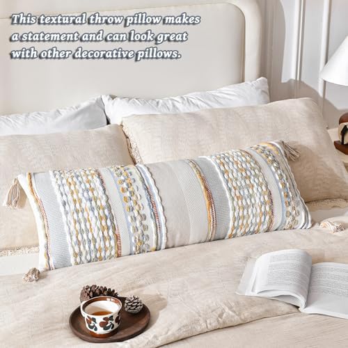 AmHoo Chenille Striped Textured Boho Throw Pillow Covers Aesthetic - Image 5