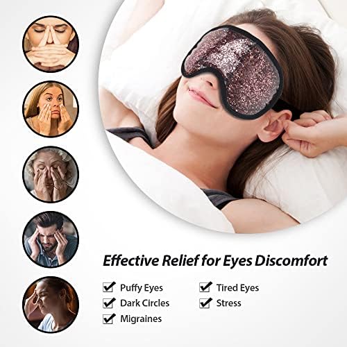 NEWGO Cooling Eye Mask for After Surgery, Gel Face Ice Pack - Image 2