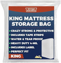 King Mattress Bags for Moving & Storage – Heavy Duty Thick 4mil Reusable by Storage+Standard