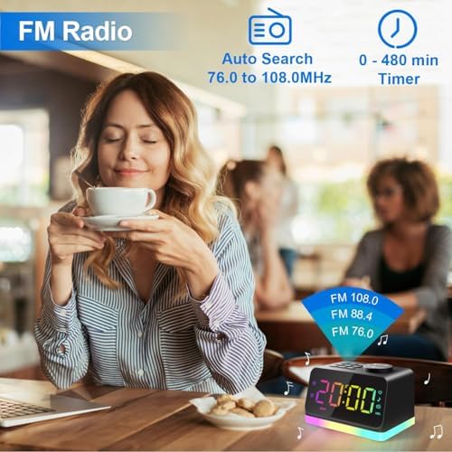 JALL Digital Alarm Clock with FM Radio - Image 6