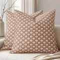 MIULEE Floral Print Decorative Pillow Covers 18x18 by MIULEE