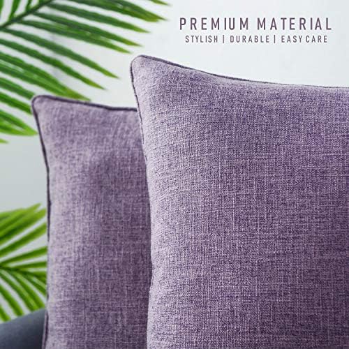 HPUK Throw Pillow Covers 18x18, Lavender Mist Couch Pillow Covers - Image 4