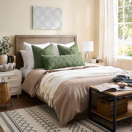 Kevin Textile 14x24 Inch Lumbar Pillow Cover 1 Pack Soft Plush Stripe - Image 7