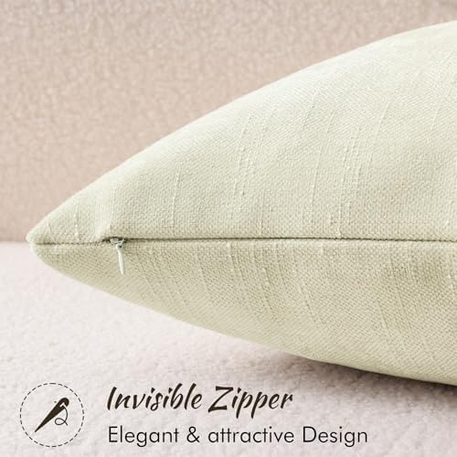 decorUhome Chenille Decorative Throw Pillow Covers 16x16 Set of 2 - Image 3