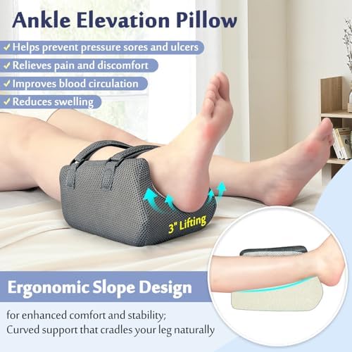 Heel Protector for Pressure Sores, Ankle Elevation Wedge Pillow - Image 2