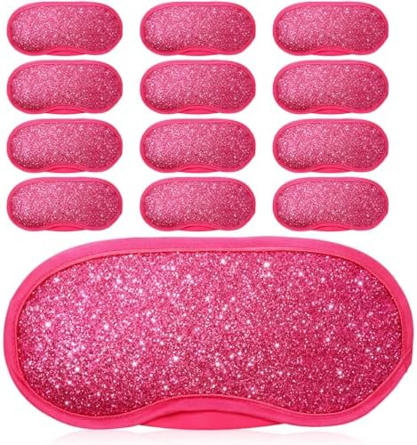 Chicingyou 12 Pcs Glitter Eye Mask Bulk Sleep Masks Eye Cover by Chicingyou