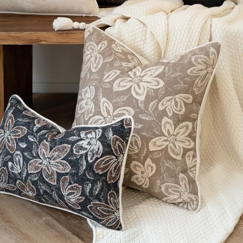 MATTINS Vintage Floral Patterned Throw Pillow Cover 20x20 - Image 6