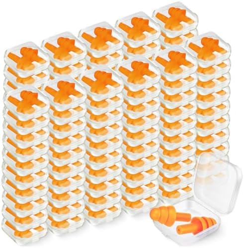 Trelaco 100 Pairs Silicone Ear Plugs Bulk by TrelaCo