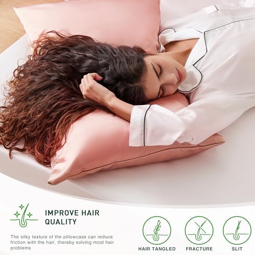 Love's cabin Satin Pillowcase Set of 2 Queen Size 20x30, Cooling Pillow Covers - Image 4