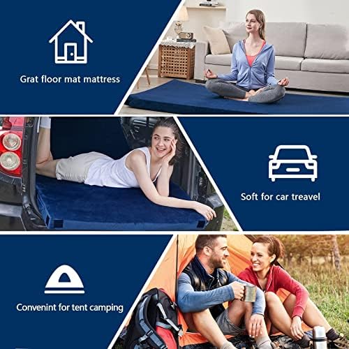 CYMULA Memory Foam Camping Mattress Pad, Sleeping Mat, Portable Roll Up Mattress - Image 5