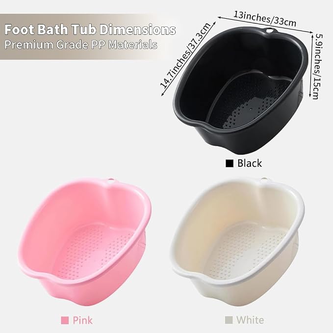 Foot Soaking Tub Sturdy Soaking Feet Bucket Large Size Foot Basin Thickened - Image 5