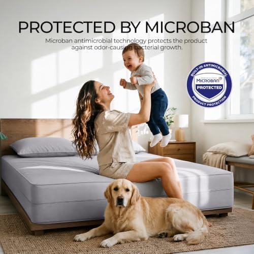 FAUNNA 100% Cotton Mattress Encasement Bed Bug Dust Mite Cover, Twin 16 - Image 2