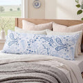 Bedorm 100% Cotton Body Pillow Cover 20 x 54 Body Pillow Case Blue Paisley by Bedorm