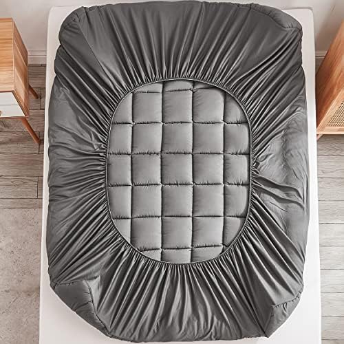 Mattress Pad Cover with Stretches to 18” Deep Pocket Fits Up to 8”-21” Cooling - Image 4