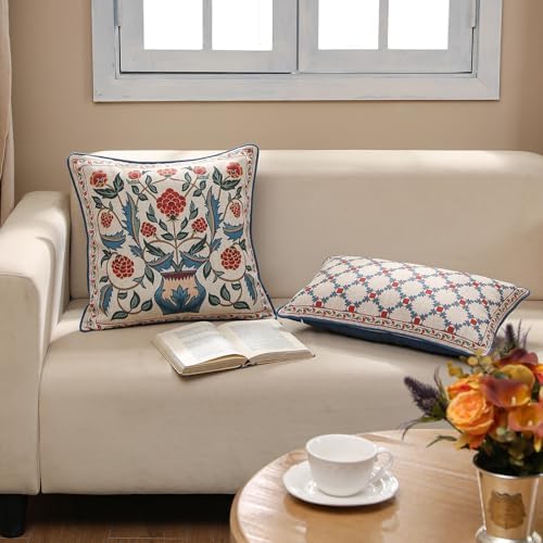 patdrea Designer French Vintage Linen Throw Pillow Cover - Image 5