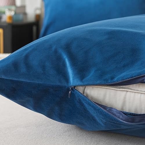 H HOUSEHOLD Set of 2 Velvet King Size Pillowcase, Soft and Cozy Luxury Fuzzy - Image 4