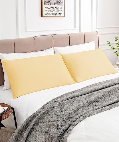 Warmstar Cotton Pillow Cases King Size Set of 2, 600 Thread Count Pillowcases - Image 2