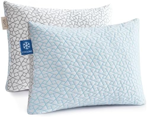 Alkyonos Cooling Pillow for Sleeping：Adjustable Shredded Memory Foam Bed Pillow by Alkyonos