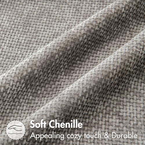 MIULEE Decorative Couch Throw Pillow Covers 20x20 Inch Light Gray 2 Pack - Image 6
