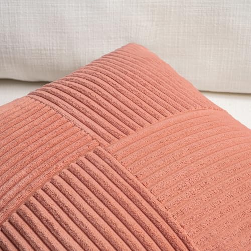 Fancy Homi 2 Packs Coral Lumbar Decorative Throw Pillow Covers 14x22 Inch - Image 3