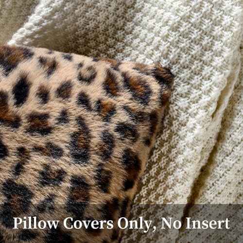 GALMAXS7 Cheetah Pillow Covers Leopard Throw Pillow Covers Set of 2 - Image 4