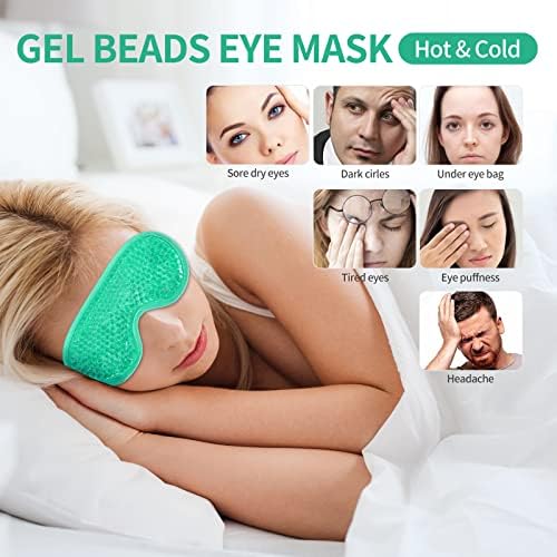 2PCS Gel Eye Mask Reusable Cold Therapy Gel Bead Eye Mask - Image 7