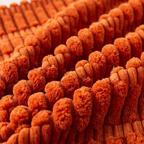 Pack of 1 Corduroy Soft Soild Body Pillow Covers Set Sofa Bedroom - Image 5