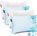 Nestl Cooling Kids Pillow for Sleeping 4 Pack, Luxury Shredded Memory Foam by Nestl