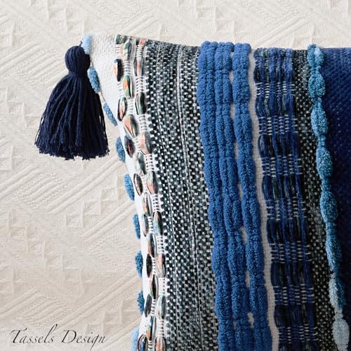Kevin Textile Boho Tufted 20x20 Inch Pillow Cover 1 Pack - Image 2