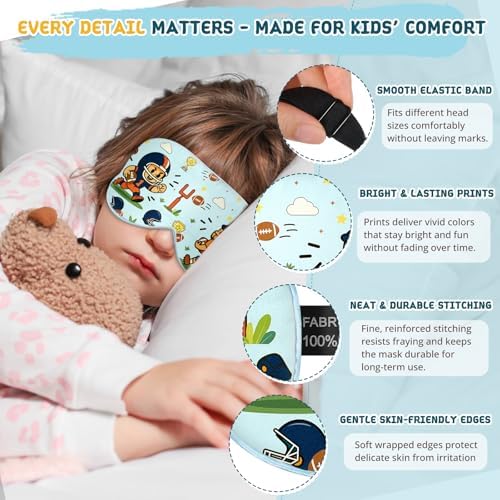 Kids Silk Sleep Mask, 100% Mulberry Silk Eye Mask - Image 3