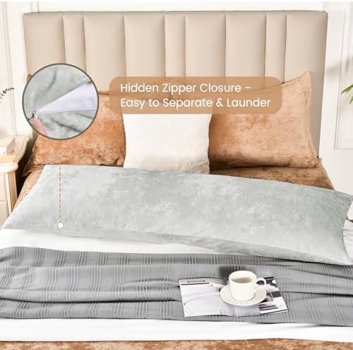 PHF Truly Velvet Body Pillowcase 20" x 54", No Insert - Image 3