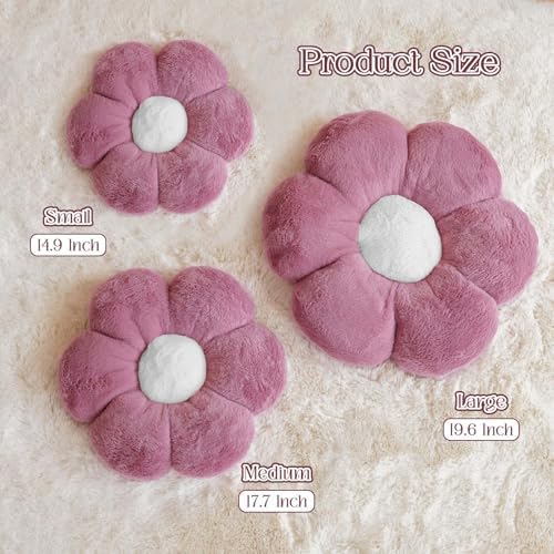 Kcvvcr Dusty Purple Flower Shaped Throw Pillow - Image 2