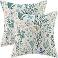 AEIOAE Spring Pillow Covers 20x20 Inch Set of 2, Seasonal Floral Outdoor by AEIOAE