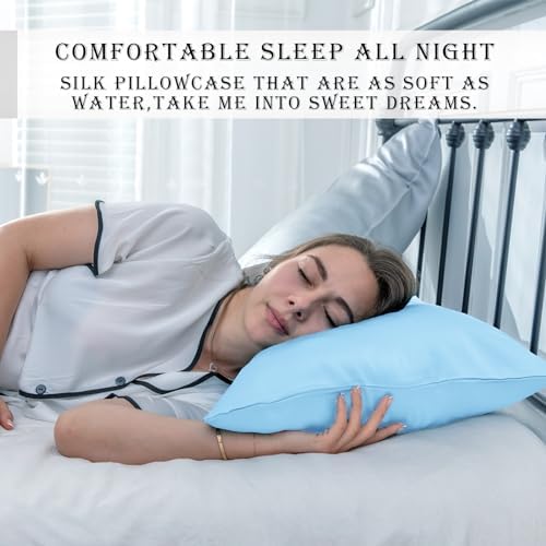 Silk Pillow Cases 2 Pack Soft Breathable and Sliky King Size Pillow Cases Set - Image 6