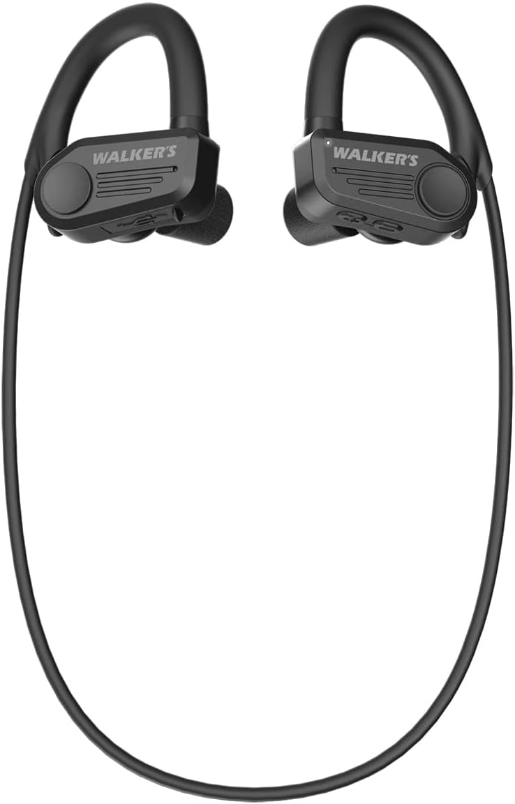 Walker's Shooting Ear & Hearing Protection Sport Electronic Bluetooth Rechargeable ATACS Wireless Earbuds