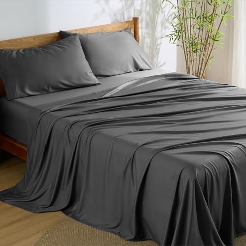 Bedsure PureWoven 100% Rayon Derived from Bamboo, Full Size Sheets by BEDSURE