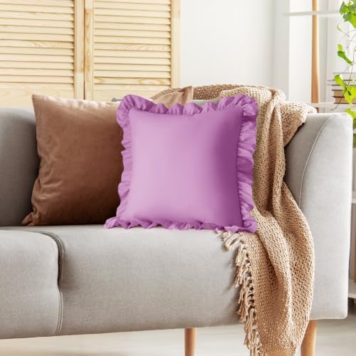 KKJIAF 2 Pack Ruffle Pillow Cases 18x18 Inches - Image 5
