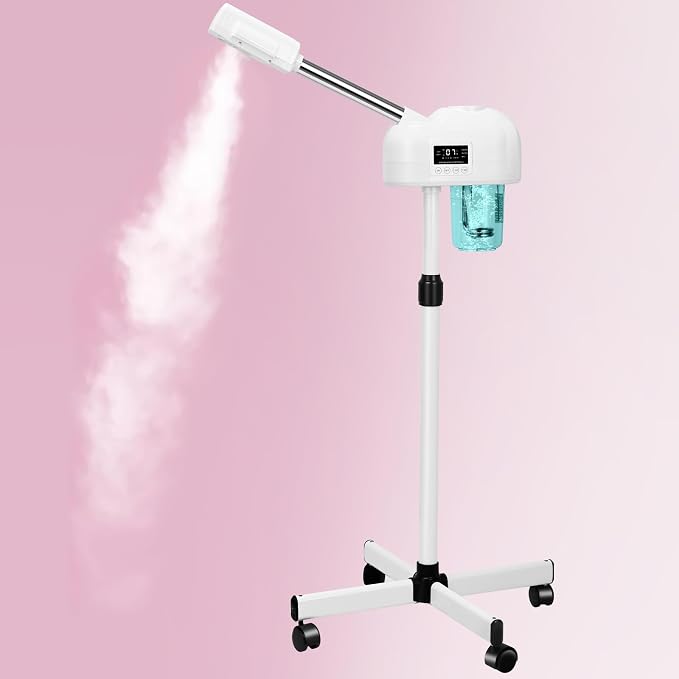 Professional Facial Steamer, Nano Ionic Hot Mist Spray, Stand Facial Steamer by Unknown