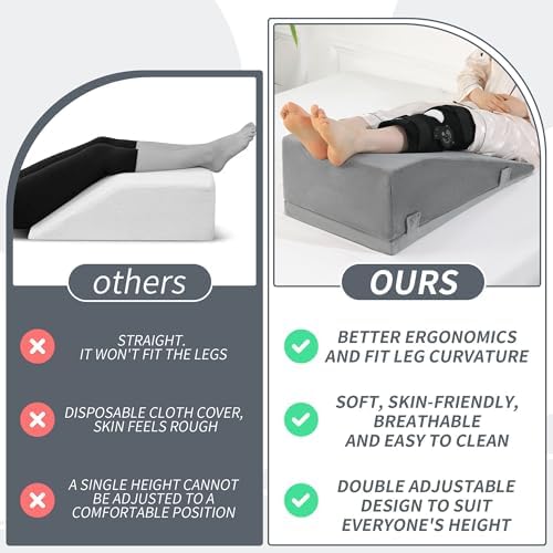 ROYALAY Leg Elevation Pillows for After Surgery, Adjustable Height Knee Surgery - Image 5