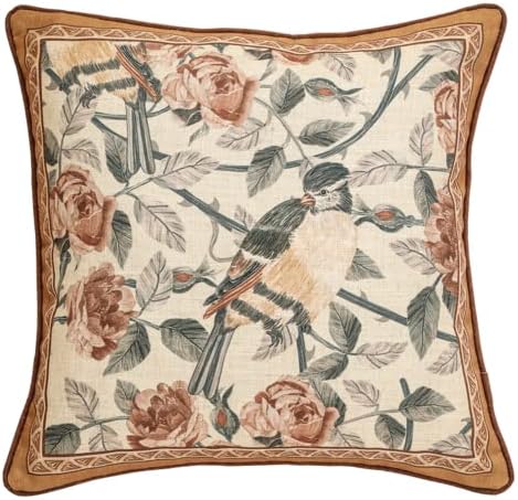 patdrea French Vintage Linen Throw Pillow Cover by patdrea