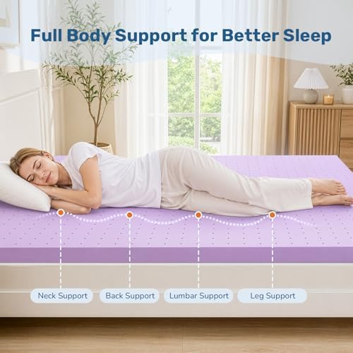 Sweetcrispy Mattress Topper King, 4 Inch Cooling Gel Memory Foam Mattress Pad - Image 4