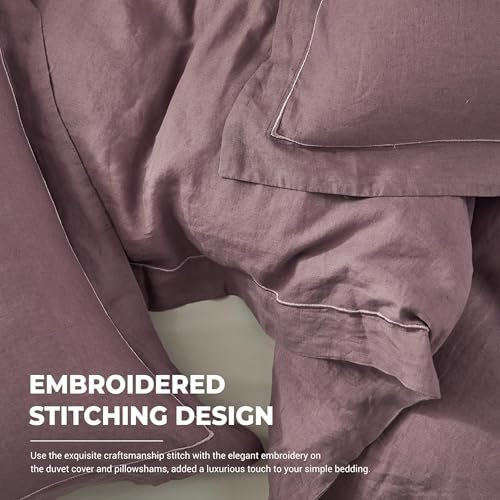 Simple&Opulence 100% French Linen Duvet Cover Set - Image 3