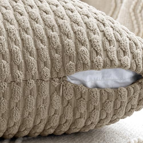 MIULEE Neutral Harmony Decorative Throw Pillow Covers - Image 6