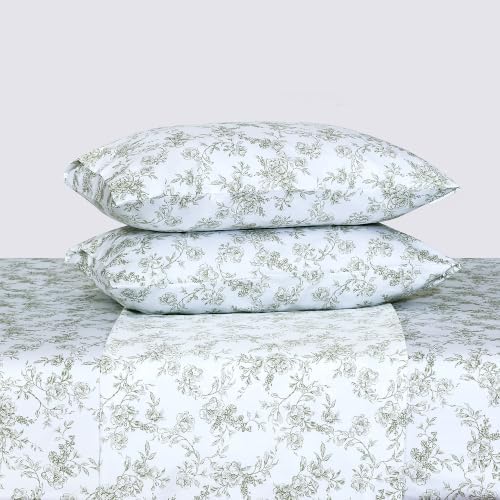 Feather & Stitch 100% Cotton Sateen 500 TC King Size Bed Sheet Set - Image 4