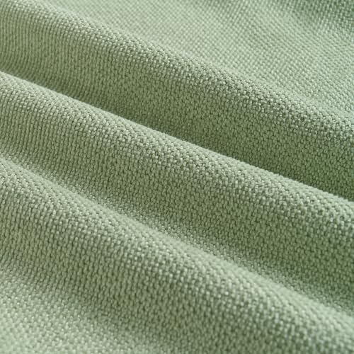 Fancy Homi Set of 2 Sage Green 20x20 Inch Soft Chenille Decorative Throw Pillow - Image 4