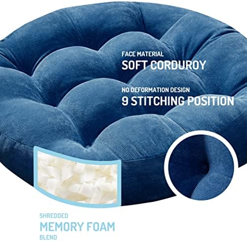 Meditation Cushions Set of 2, Large Floor Pillow - Image 2