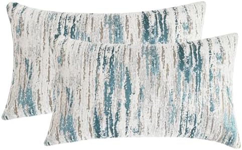 Lumbar Pillow Covers 12x20 Inch Set of 2 by AGOKABA