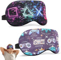 2 Pcs Boys Sleep Eye Mask, Guys Blackout Sleeping Silk Mask by knIykmr